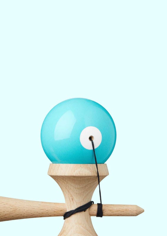 Kendama Krom Pop Lol Sky Blue